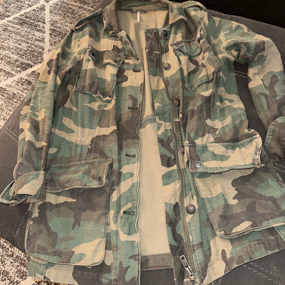 Free People Camo Jacket